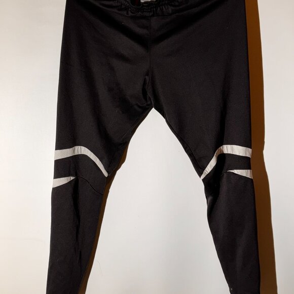 Adidas Clima365 Black Athletic Track Pants with Reflective Stripes - Size M - Picture 2 of 6
